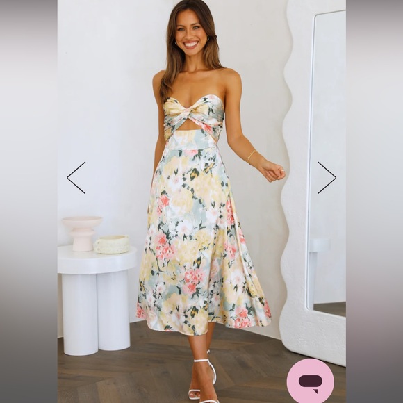 Hello Molly Scenic Drives MIDI Dress Floral - Picture 1 of 3